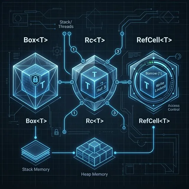 Minh hoạ cấu trúc bao bọc của Smart Pointers