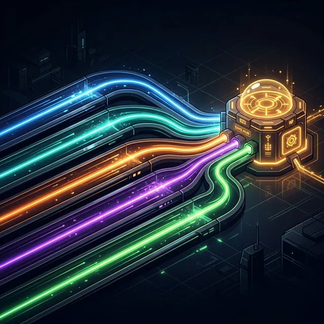 Sơ đồ mô phỏng các luồng chạy ngầm độc lập qua Channel